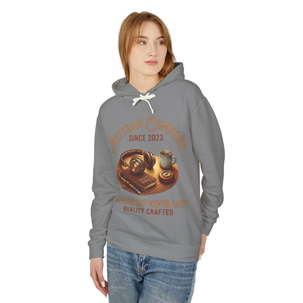 Artisan Comfort Hoodie — "Relaxed But Never Lazy" Coffee & Pastry Graphic