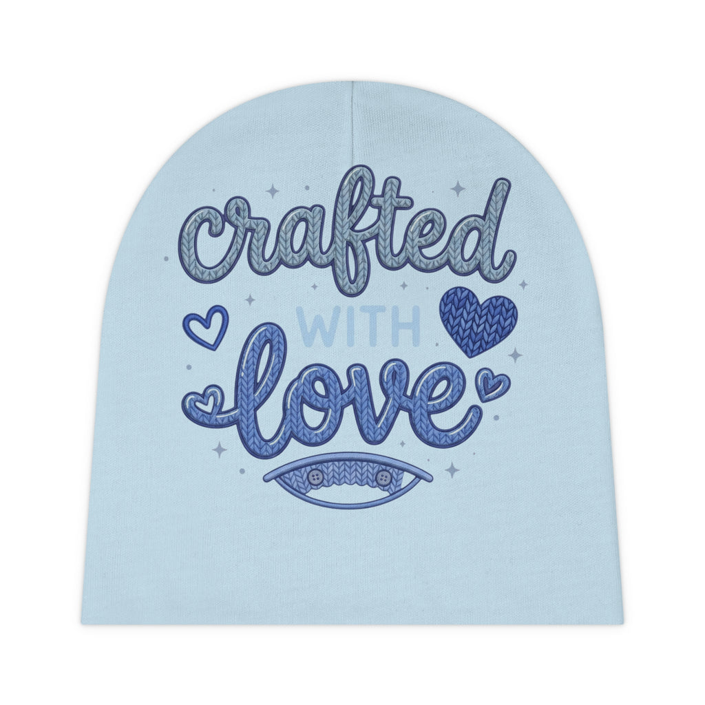 Baby Beanie — "Crafted With Love" Infant Knit Hat