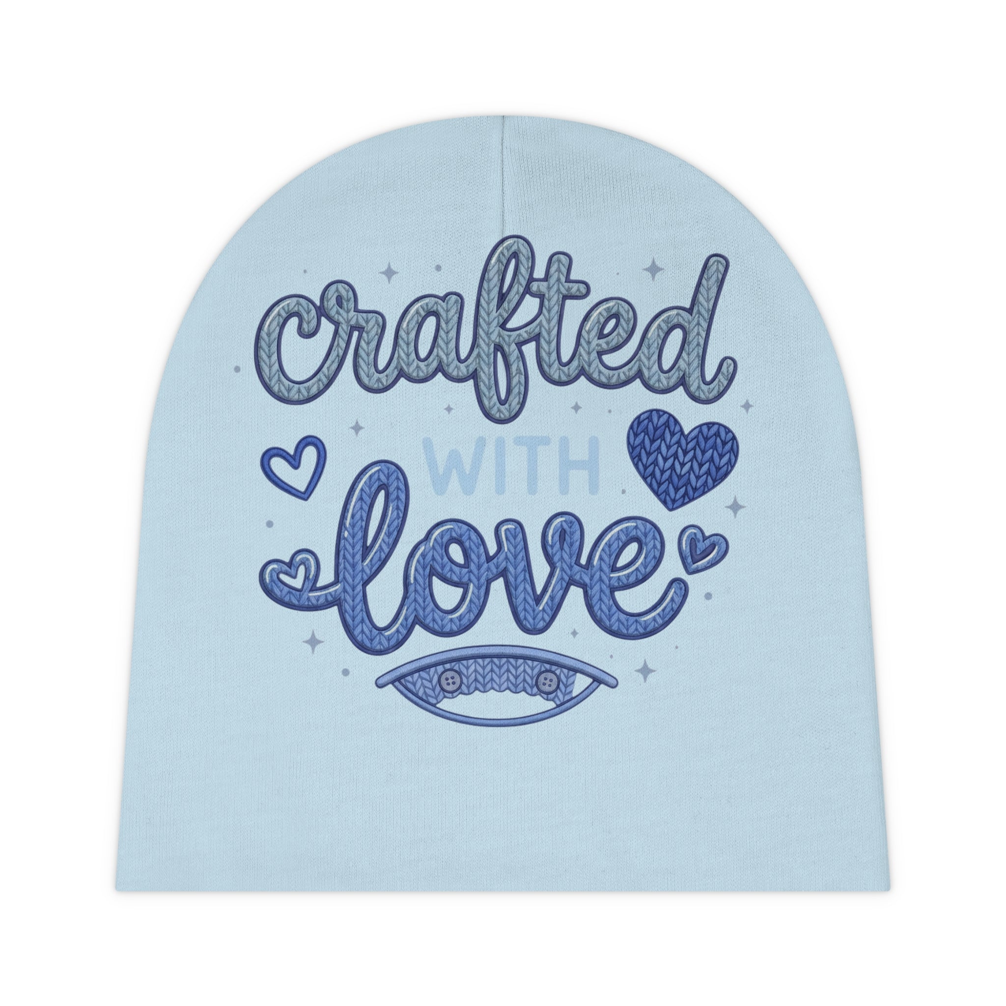 Baby Beanie — "Crafted With Love" Infant Knit Hat