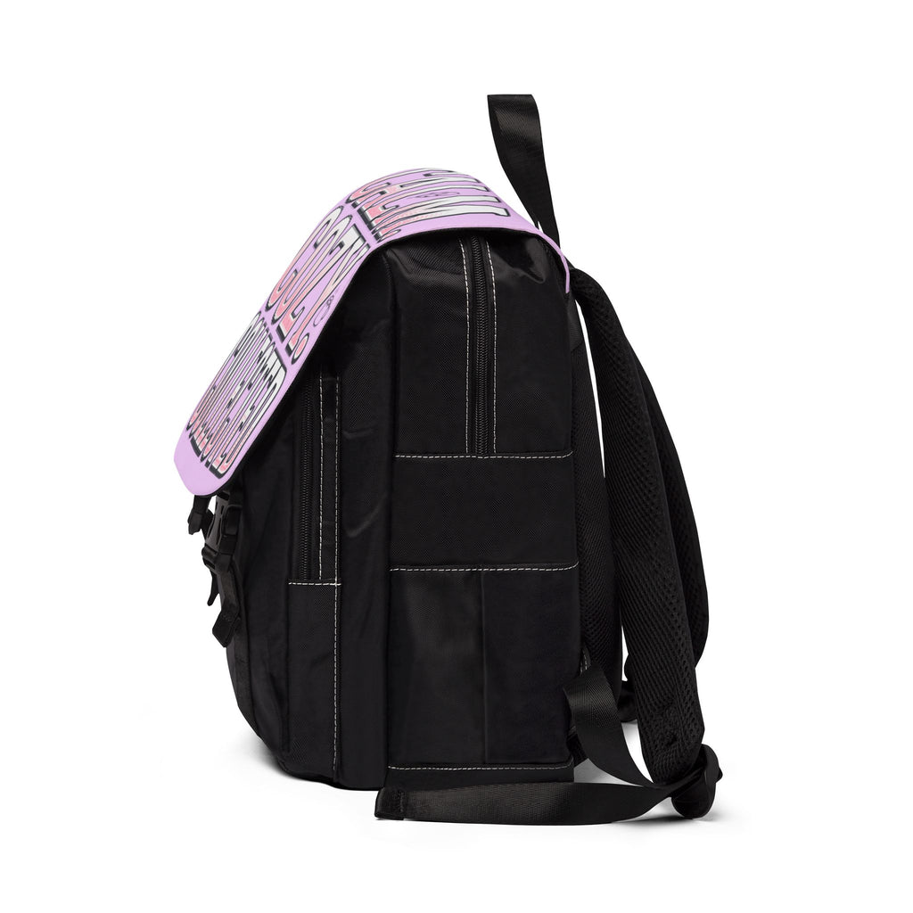 Calm Cozy Collected Backpack — Light Purple Casual Shoulder Backpack