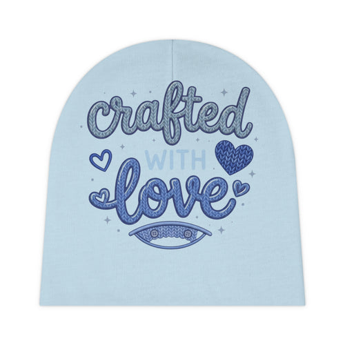 Baby Beanie — "Crafted With Love" Infant Knit Hat