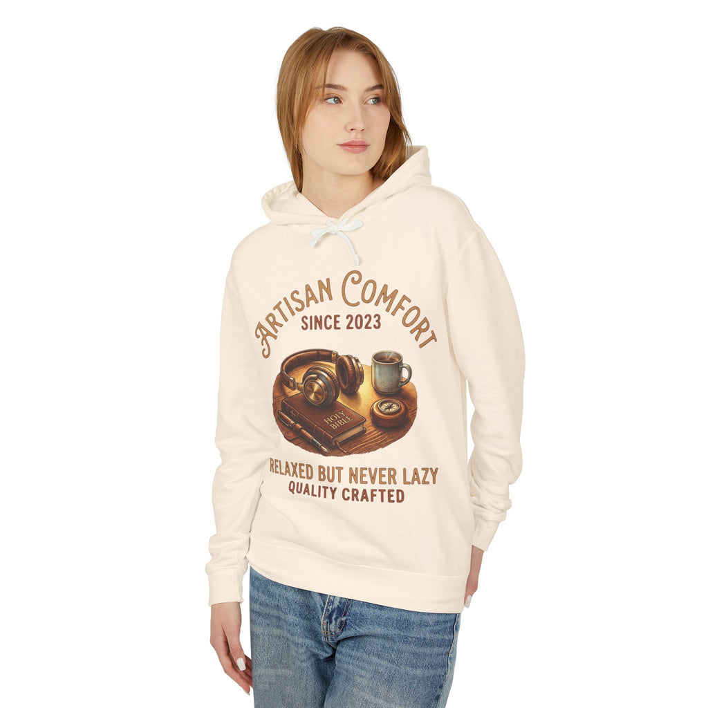 Artisan Comfort Hoodie — "Relaxed But Never Lazy" Coffee & Pastry Graphic