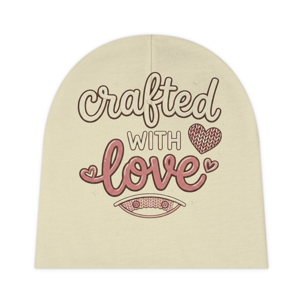 Baby Beanie — "Crafted With Love" Infant Knit Hat