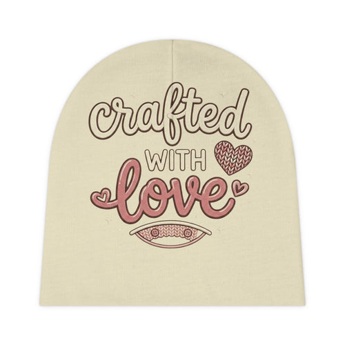 Baby Beanie — "Crafted With Love" Infant Knit Hat