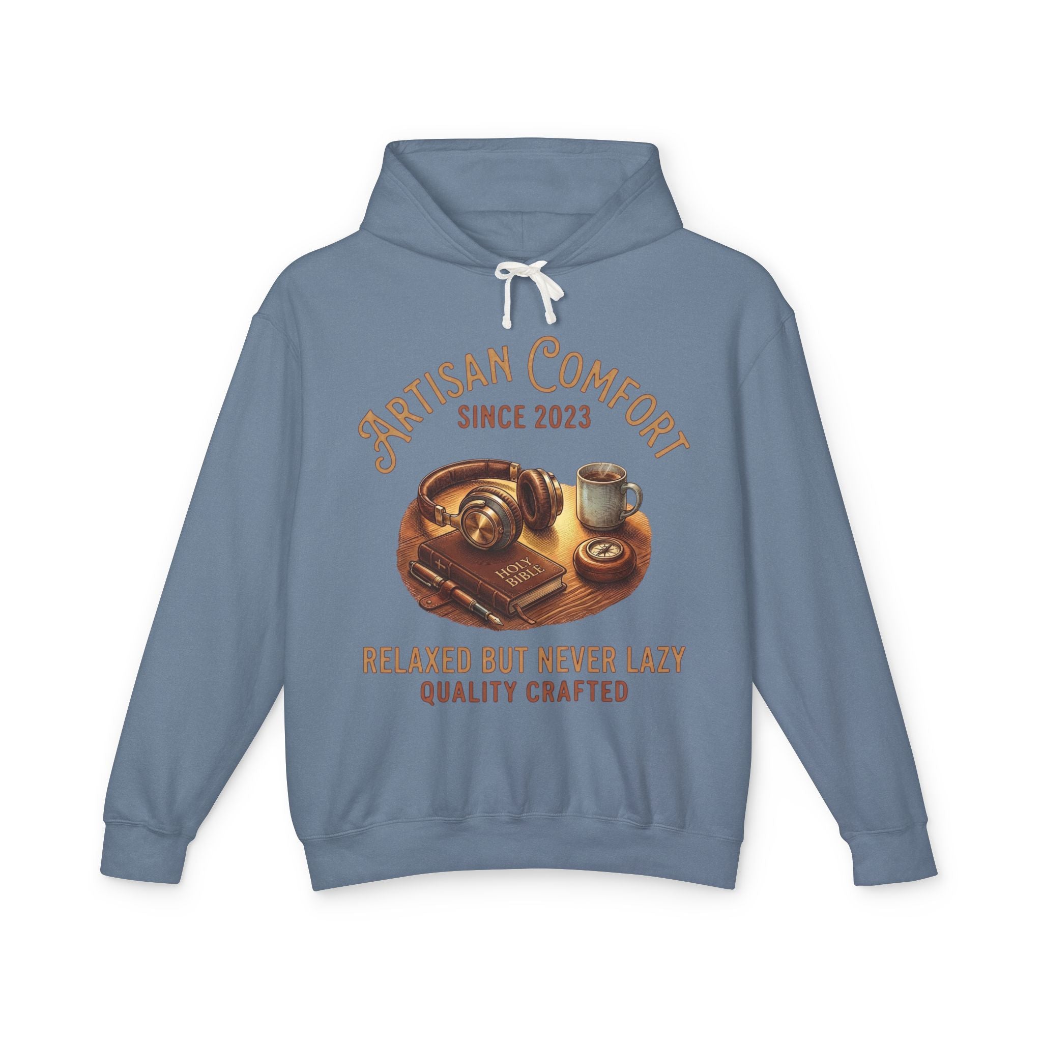 Artisan Comfort Hoodie — "Relaxed But Never Lazy" Coffee & Pastry Graphic