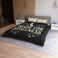 Made for Stillness Microfiber Duvet Cover — Calm Moon & Leaf Bedroom Decor