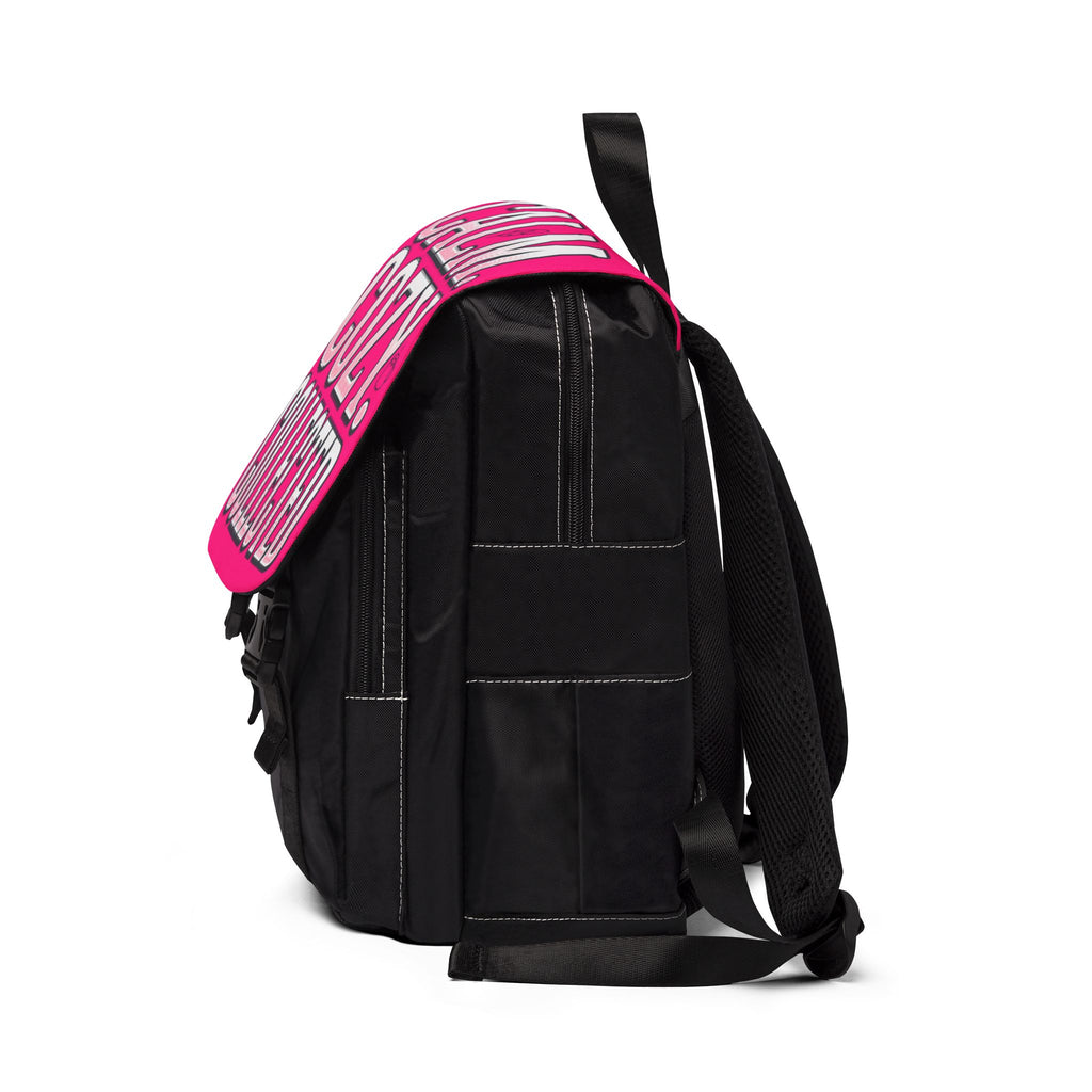Calm Cozy Collected Backpack — Pink Casual Shoulder Backpack